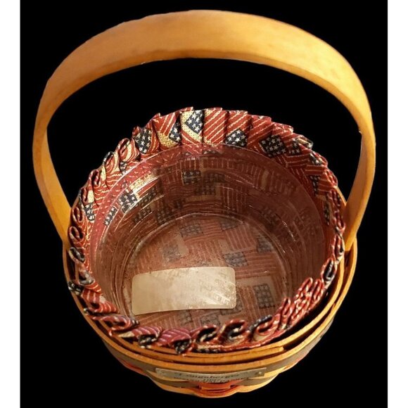 Vintage 1997 INAUGURAL LAUDENBERGER BASKET Combo Flag Liner Clear Protector - Picture 5 of 11